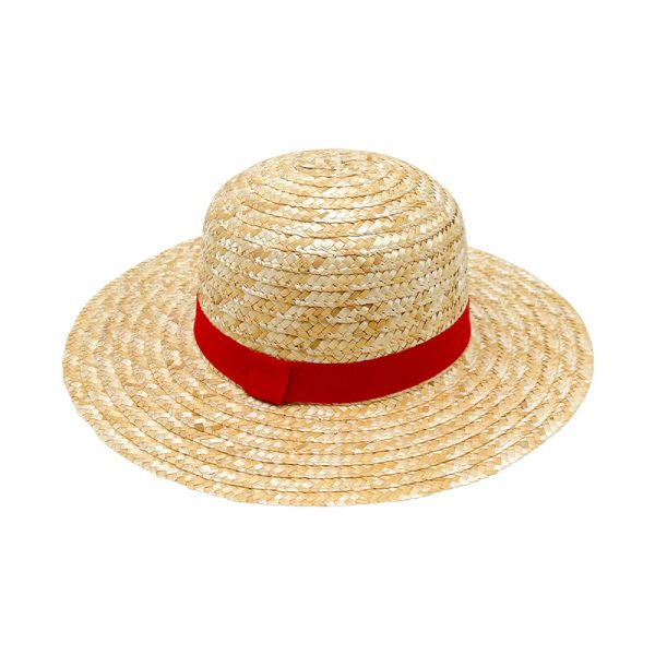 2024 new wholesale Unisex luffy straw hat luffy custom straw hat Adult child Real grass straw hats for kids - Image 2
