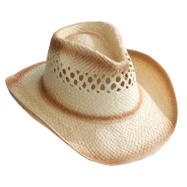 paper straw hats custom color cap wide brim straw hat cowboy wholesale 2024 caps fashion visor straw hat