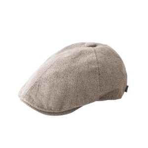 2024  new wholesale custom Spring and autumn plaid hand-woven beret INS style adjustable painter hat custom beret for man