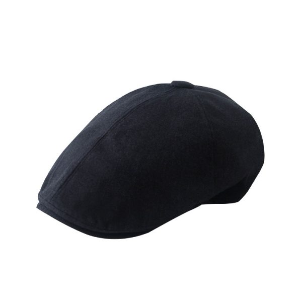 2024  new wholesale custom Spring and autumn plaid hand-woven beret INS style adjustable painter hat custom beret for man - Image 2