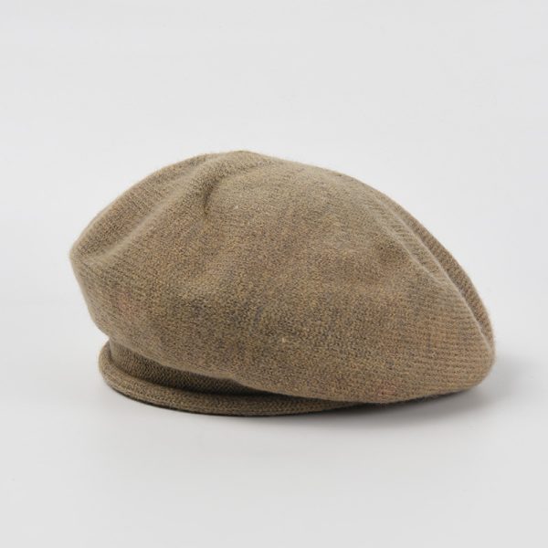2024 Spring and autumn solid color wool beret knitted hat wholesale INS style  other hat custom beret hats for women - Image 4