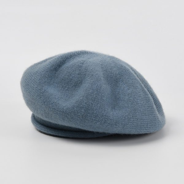 2024 Spring and autumn solid color wool beret knitted hat wholesale INS style  other hat custom beret hats for women - Image 6