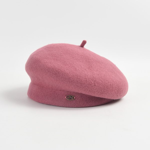 2024 Spring and autumn solid color real wool fedora beret hat wholesale INS style  other hat custom beret hats for women - Image 3