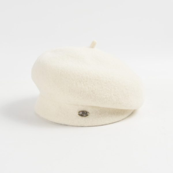 2024 Spring and autumn solid color real wool fedora beret hat wholesale INS style  other hat custom beret hats for women - Image 4