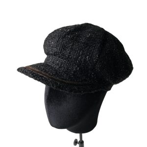 2024 chic style plaid hand-woven beret INS style adjustable painter hat custom beret for women British octagonal hat