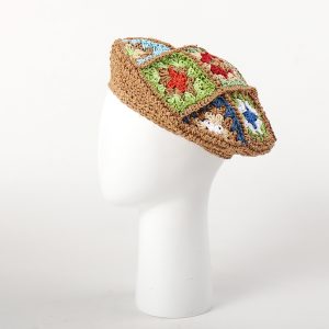 2024 Spring and autumn beret hats wholesale paper straw designer beret hats custom caps vintage caps