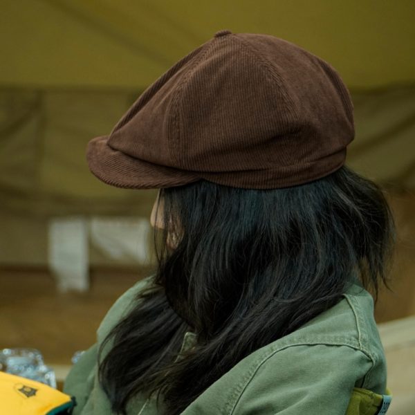 2024 wholesale solid color corduroy beret hat winter party beret hats trucker caps skull cap custom knitted cap - Image 5