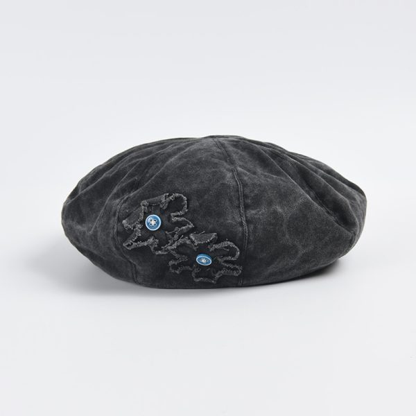 colorful cowboy cotton Berets hats wholesale women patch hats fitted beanie beach caps kids fashion berets cap