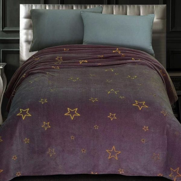 new glow in the dark luminous blanket custom kid christmas baby flannel blanket magic blanket for winter - Image 5