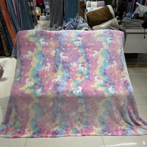 new glow in the dark blanket luminous Christmas baby  custom flannel blanket magic luxury blanket for winter - Image 2