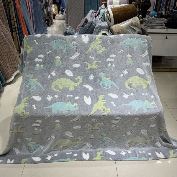 new glow in the dark blanket luminous Christmas baby  custom flannel blanket magic luxury blanket for winter - Image 3