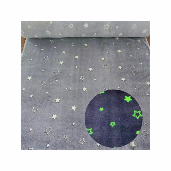 glow in the dark blanket custom flannel Christmas baby blanket warm magic luminous blanket for winter - Image 3