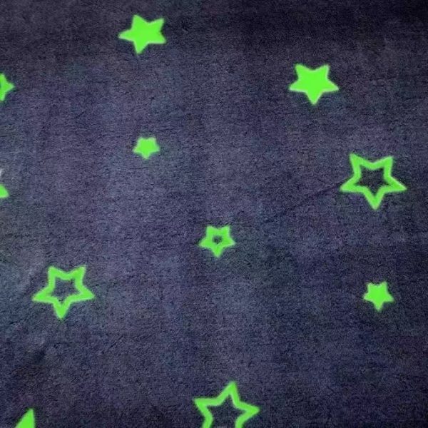 glow in the dark blanket custom flannel Christmas baby blanket warm magic luminous blanket for winter - Image 5
