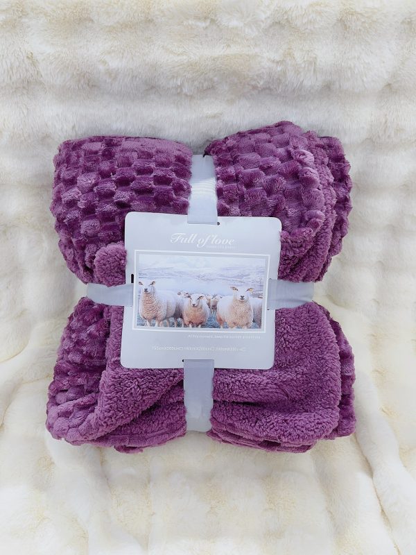 2024new sherpa throw blanket flannel weighted winter wholesale thermal fleece blankets luxury designer soft blankets - Image 3