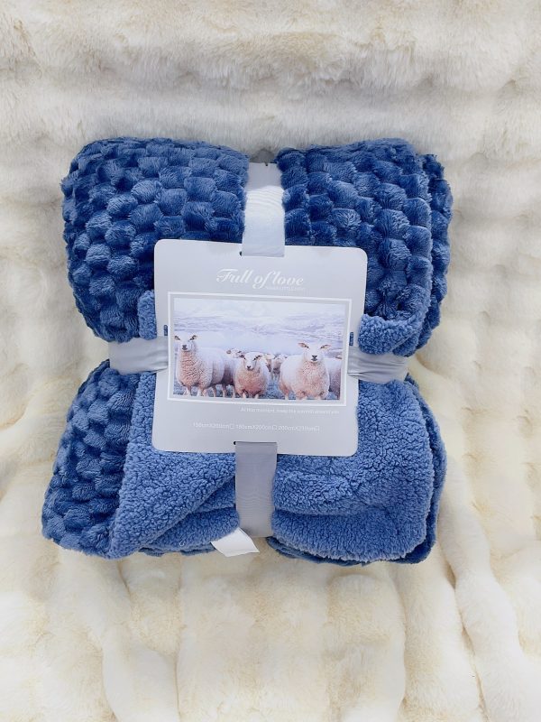 2024new sherpa throw blanket flannel weighted winter wholesale thermal fleece blankets luxury designer soft blankets - Image 4