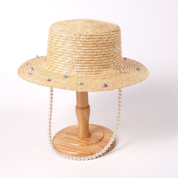 2024 new wholesale Unisex  Fashion with diamond Real grass straw hat Bowler straw cowboy hats womens other hats women - Image 2