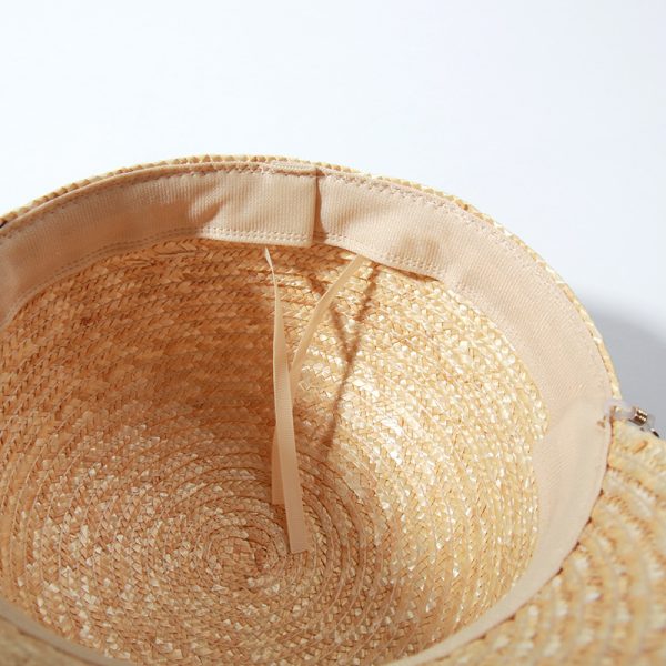 2024 new wholesale Unisex  Fashion Real grass straw hat baseball cap fitted golf straw hats other hats - Image 3
