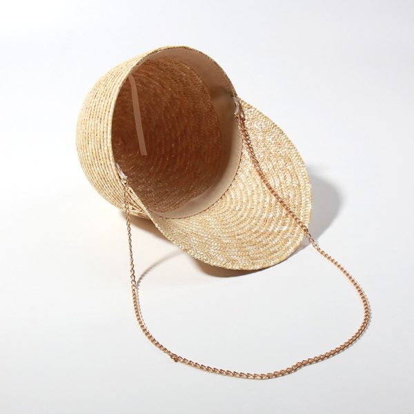 2024 new wholesale Unisex  Fashion Real grass straw hat baseball cap fitted golf straw hats other hats - Image 4