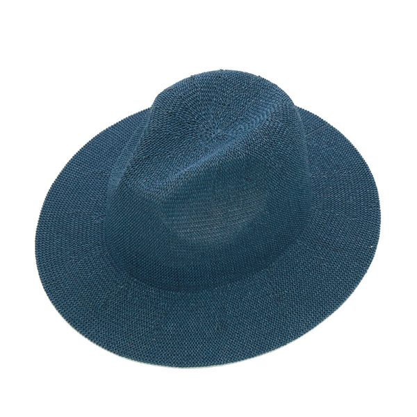 2024 wholesale custom Unisex Classical Panama British Style new solid color wide brim straw hat casual straw hats  men straw hat - Image 6