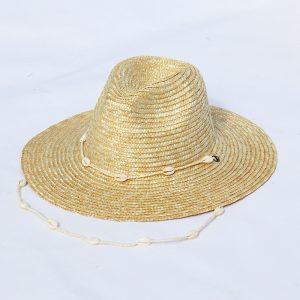 2024 new wholesale Unisex  Panama straw hat with shell Real grass straw cap straw cowboy hats womens other hats & caps