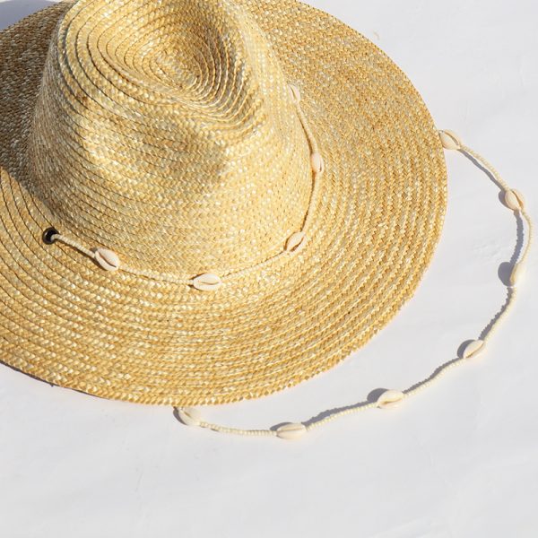 2024 new wholesale Unisex  Panama straw hat with shell Real grass straw cap straw cowboy hats womens other hats & caps - Image 3