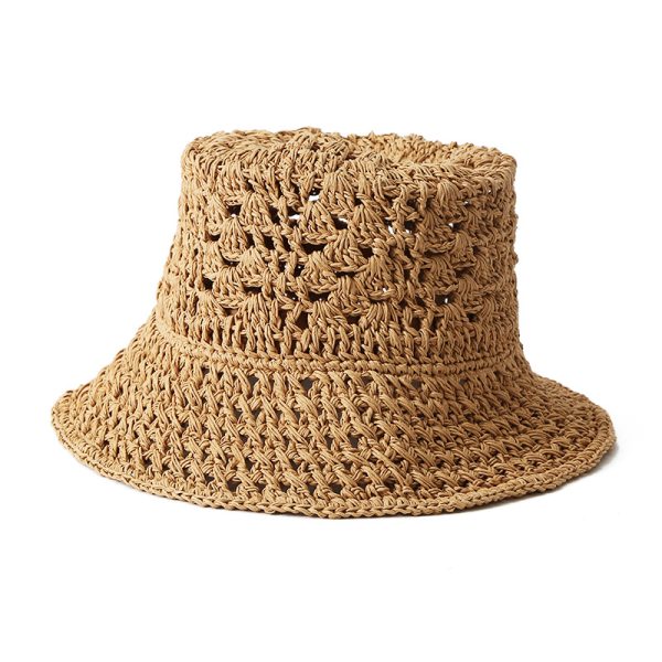 2024 new wholesale Unisex hollow-carved design Paper straw hats summer women other hats women - Image 2
