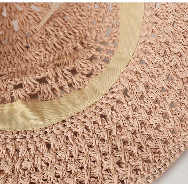 2024 new wholesale Unisex hollow-carved design Paper straw hats summer women other hats women - Image 6
