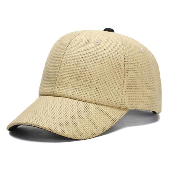 2024 wholesale custom Unisex Classical Style Raffia straw hat wide brim straw hat  straw baseball cap hat - Image 5