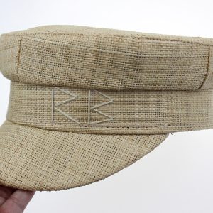 2024 wholesale customized hats Raffia straw hat for women real grass straw Berets hat with custom logo