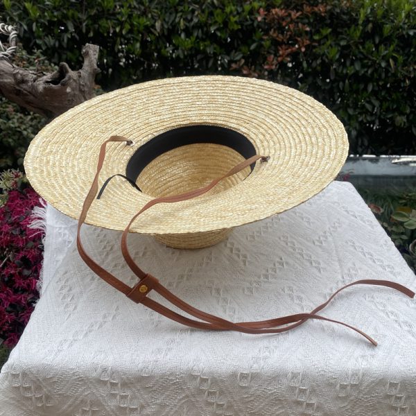 2024 new wholesale design summer custom women panama fedora straw hat Real grass straw cap womens straw hat other hats & caps - Image 3