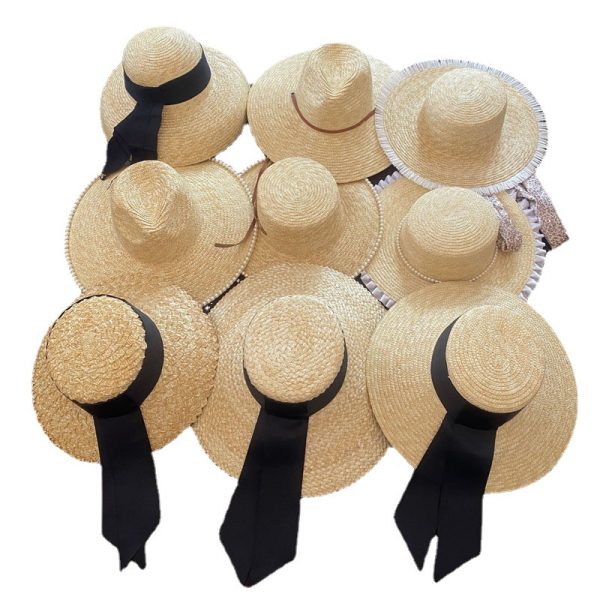 2024 new wholesale design summer custom women panama fedora straw hat Real grass straw cap womens straw hat other hats & caps - Image 6