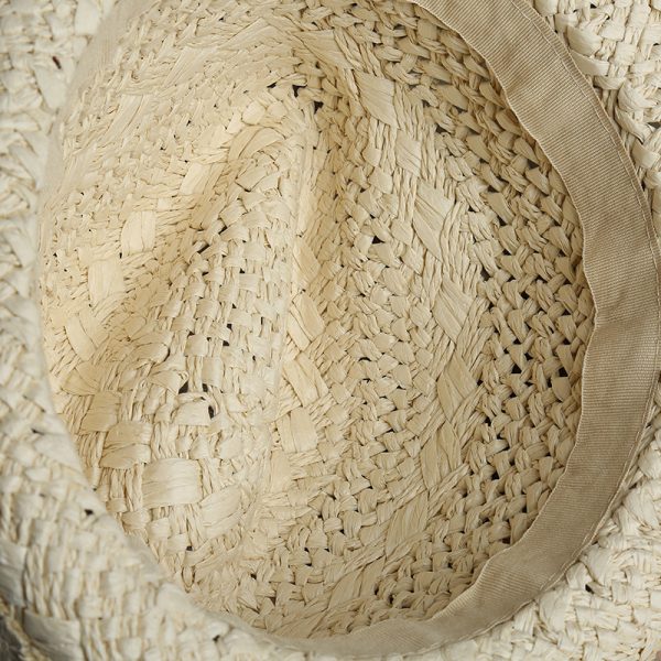 2023Custom best seller of summer classic straw hats hand-woven outdoor straw hat visor Bucket straw hats summer men - Image 4