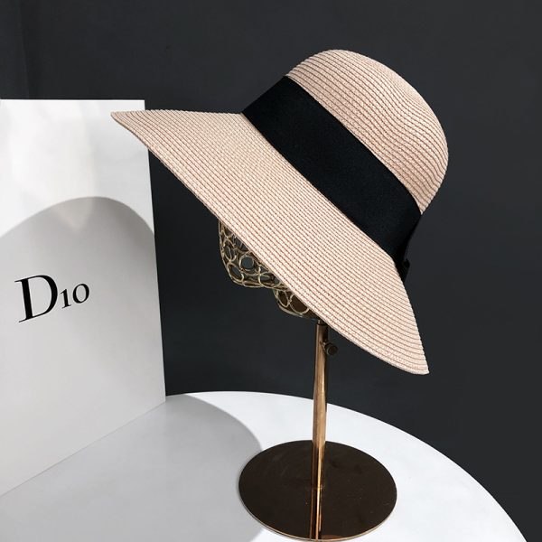 new Wholesale paper fashion straw hats for women womens straw hats summer women Sun beach Hat - Image 6