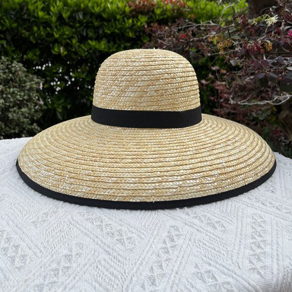 2024 new wholesale women empty top straw sun hat visor hat for women Real grass straw cap womens straw other hats & caps - Image 5