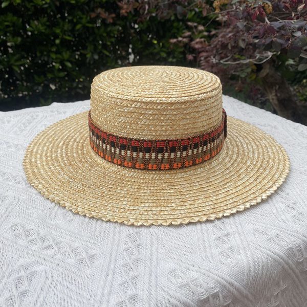 2024 new wholesale design summer custom women panama fedora straw hat Real grass straw top womens straw hat other hats & caps - Image 6