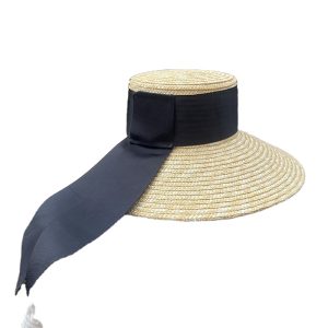 2024 new women empty top straw sun hat visor hat for women nature Real grass straw top  straw hat other caps