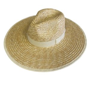 2024 new wholesale design summer custom women panama fedora straw hat Real grass nature straw cowboy hats
