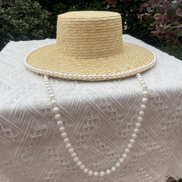 2024 new raffia straw trilby bowknot summer beach sun hat  womens real grass natural straw top hat handmade straw hat - Image 5