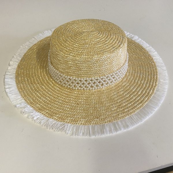 2024 new raffia straw trilby bowknot summer beach sun hat  womens real grass natural straw top hat handmade straw hat - Image 6
