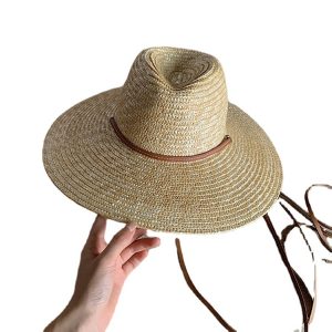 2024 new Real grass Nature straw cap womens panama hat for women cap hat  design summer custom women panama fedora straw hat