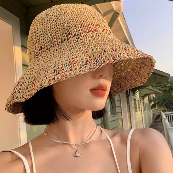 2024 new wholesale paper caps women straw sun hat custom beach straw hat fashion straw hats for women - Image 6