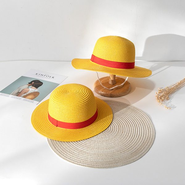 2024 new wholesale paper luffy  straw hats high quality summer hat wide brim straw caps straw caps for men - Image 6