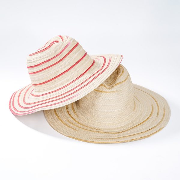 2024 wholesale colors straw hats summer sun visor women fashion straw hats beach paper straw hats - Image 5