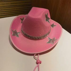 2024 new wholesale Y2K style cowboy hats candy color cowboy hats sun rope hats camp caps hip hip caps
