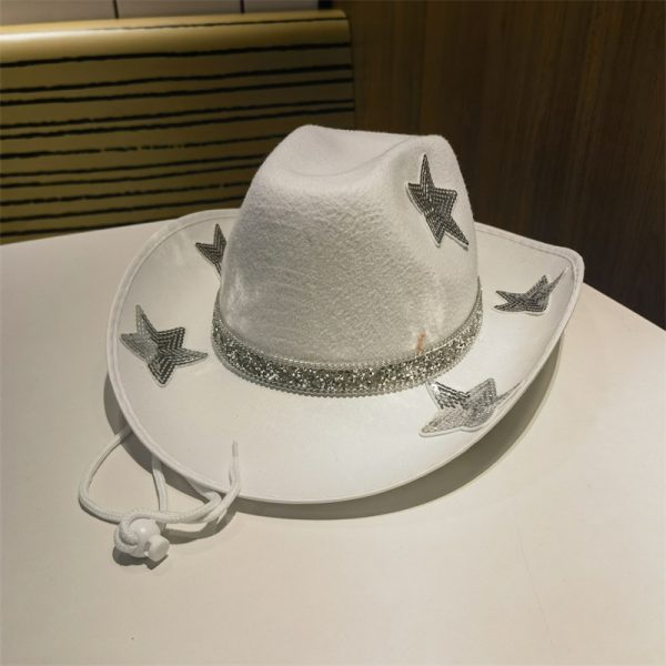 2024 new wholesale Y2K style cowboy hats candy color cowboy hats sun rope hats camp caps hip hip caps - Image 3