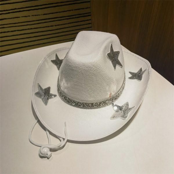 2024 new wholesale Y2K style cowboy hats candy color cowboy hats sun rope hats camp caps hip hip caps - Image 4
