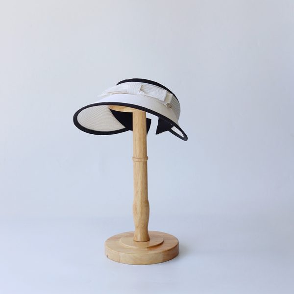 Wholesale 2024 sun visor straw hats paper straw hats school women straw caps summer high quality caps - Image 5