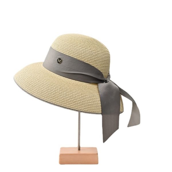 New straw hat adjustable shade beach visor straw hats wide brim straw caps summer beach sun visor cap