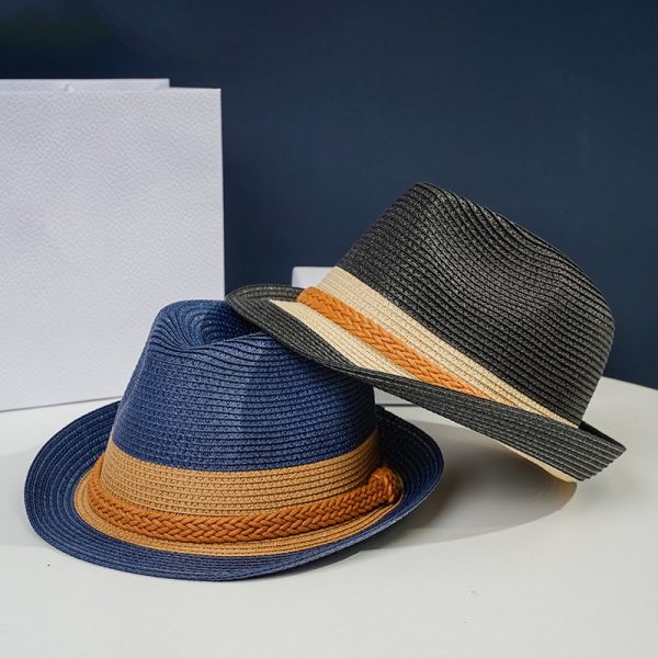 Top straw hat paper straw hats unisex panama high quality straw hat sun visor caps colorful beach cap - Image 4