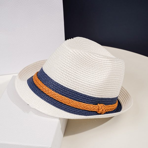 Top straw hat paper straw hats unisex panama high quality straw hat sun visor caps colorful beach cap - Image 5
